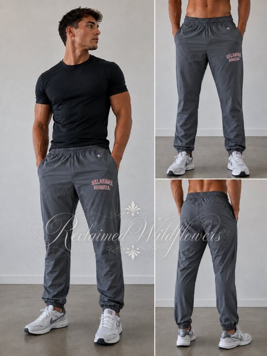 Champion Other - Champion Oklahoma Sooners Wind Jogger Pants NWT Gray Men's Medium